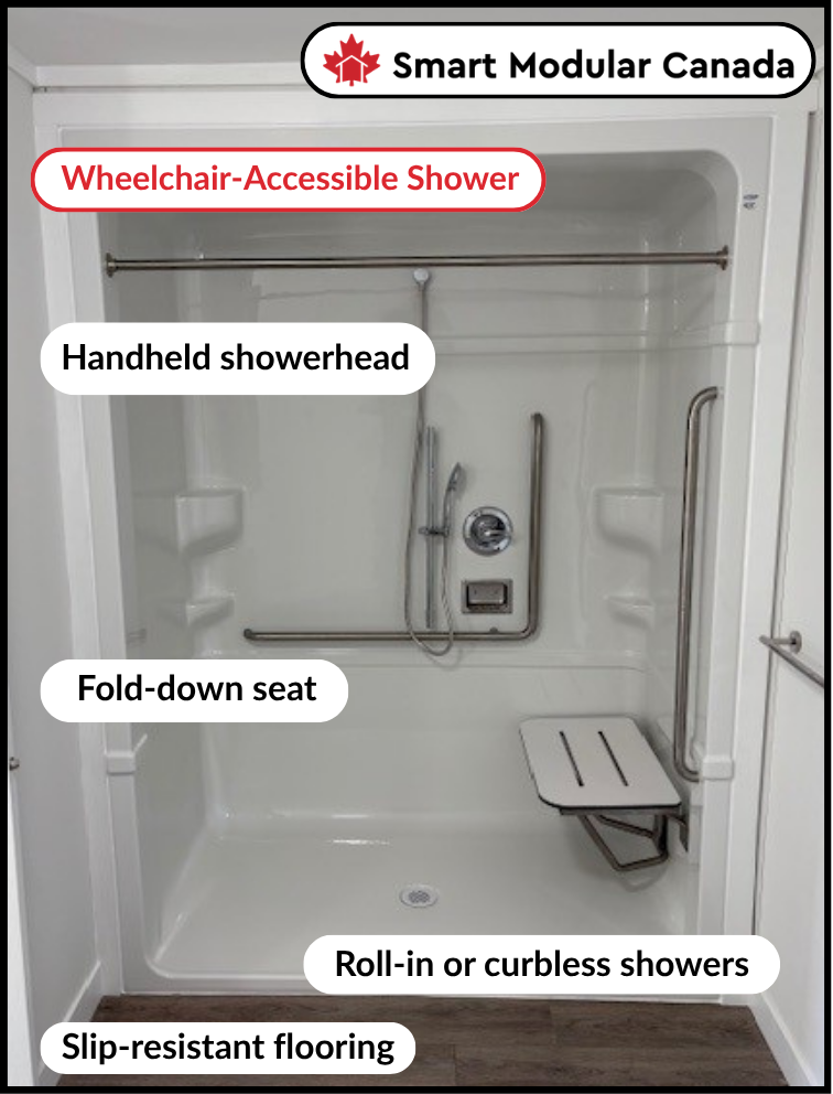 Accessible Shower labelled accessible-shower-labelled