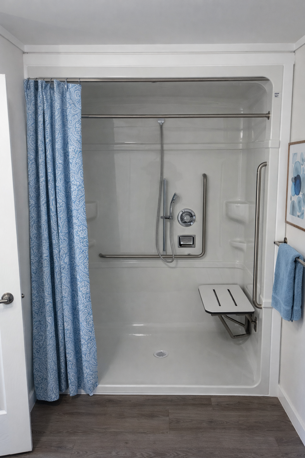 Accessible Shower staged accessible-shower-staged
